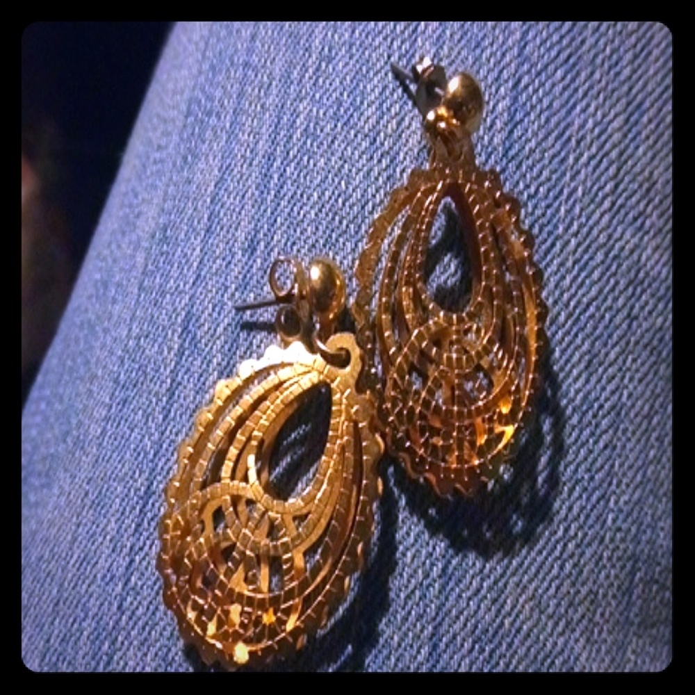 Golden Beautiful Earrings